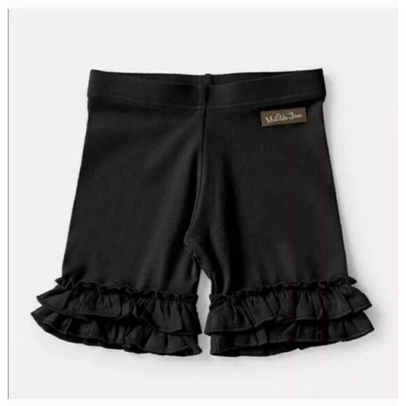 Matilda Jane Perfectly Paired Girls' Shortie - Onyx Black Shorts Size 12 - Picture 2 of 7